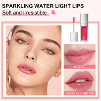 Ceboic Hydrating Lip Glow Oil, Moisturizing Lip Oil, Long Lasting Plumping Lip Gloss Non-Sticky Transparent Toot Lip Balm, Tinted Lip Prevents Lip Lines and Dry Cracked Lips (Raspberry)
