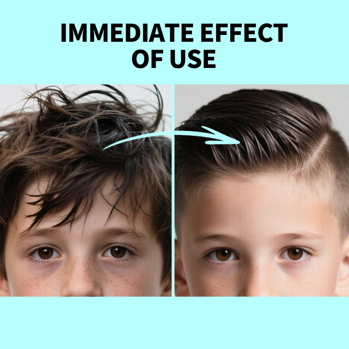 gowwim Gowwim Kids' Hair Styling Pomade, Mild and Easy to Create Cool Hairstyles, Wash with Water Without Leaving Residue, Suitable for School, Activities