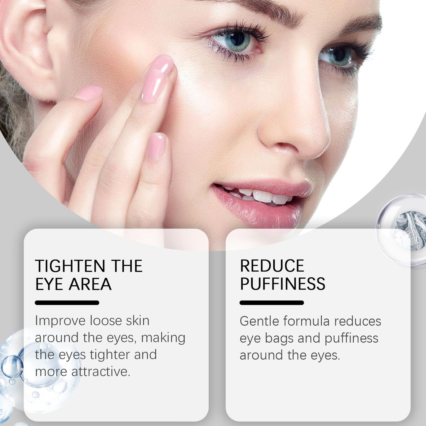 AmiCera Retinol Eye Cream, Eye Cream Anti Aging & Wrinkle, Repair Dark Circles Puffiness, Eye Bags Remover for Wommen and Men, Smooth Fine Lines, Under Eye Brightener, Long-lasting Hydration, 3G/0.11OZ