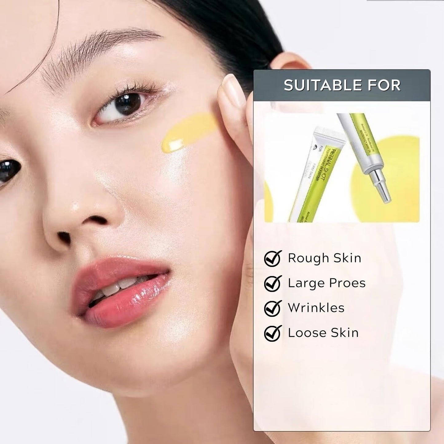 TBeautfave Retinal Shot Tightening Booster, Retinol Cream, Retinol Serum for Face Moisturiser, Retinol Night Cream for Women Anti Aging, Wrinkles & Fine Lines, Firmer Skin, Skin Renewal, 15ml