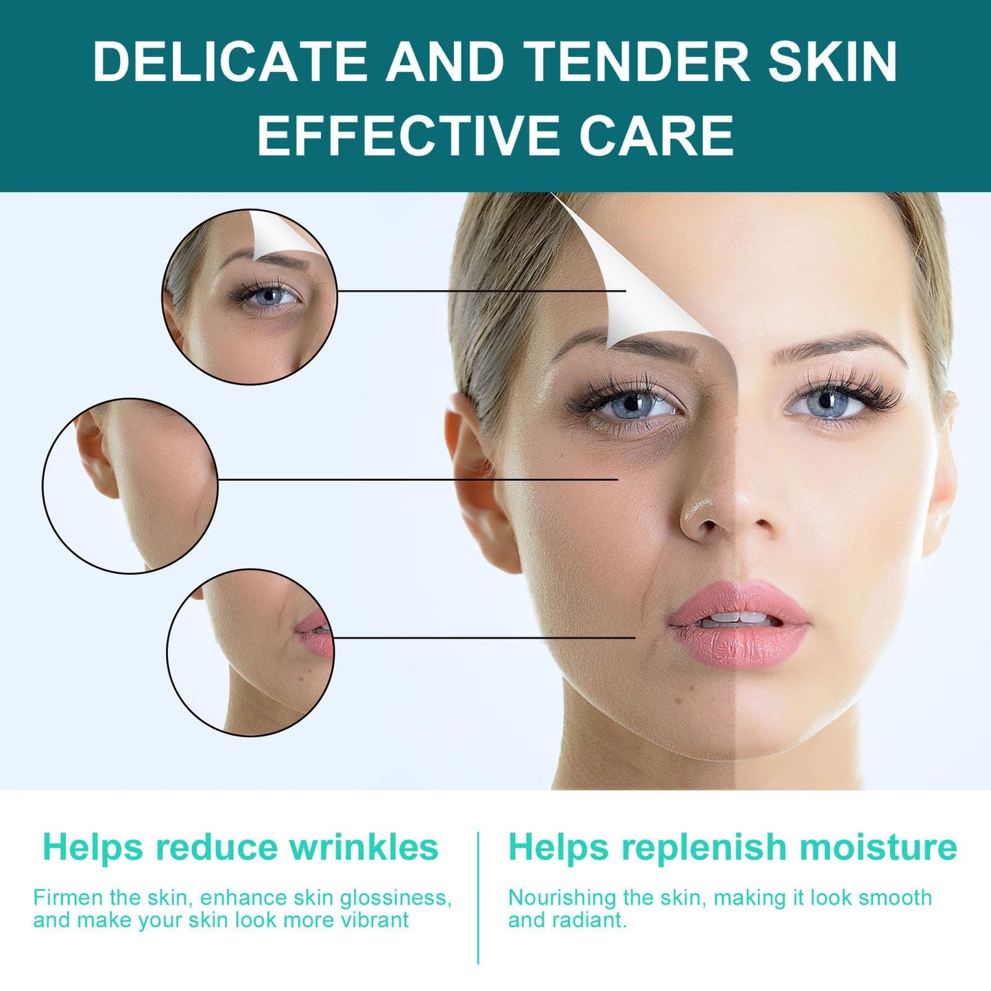 Advanced Retinol Collagen Cream for Face with 5% Hyaluronic Acid Anti-Aging Retinol Cream Anti-Wrinkle Reduce Fine Lines Lifting and Firming Cream 24-Hour Facial Care Suitable For Most Skin Types 50ml