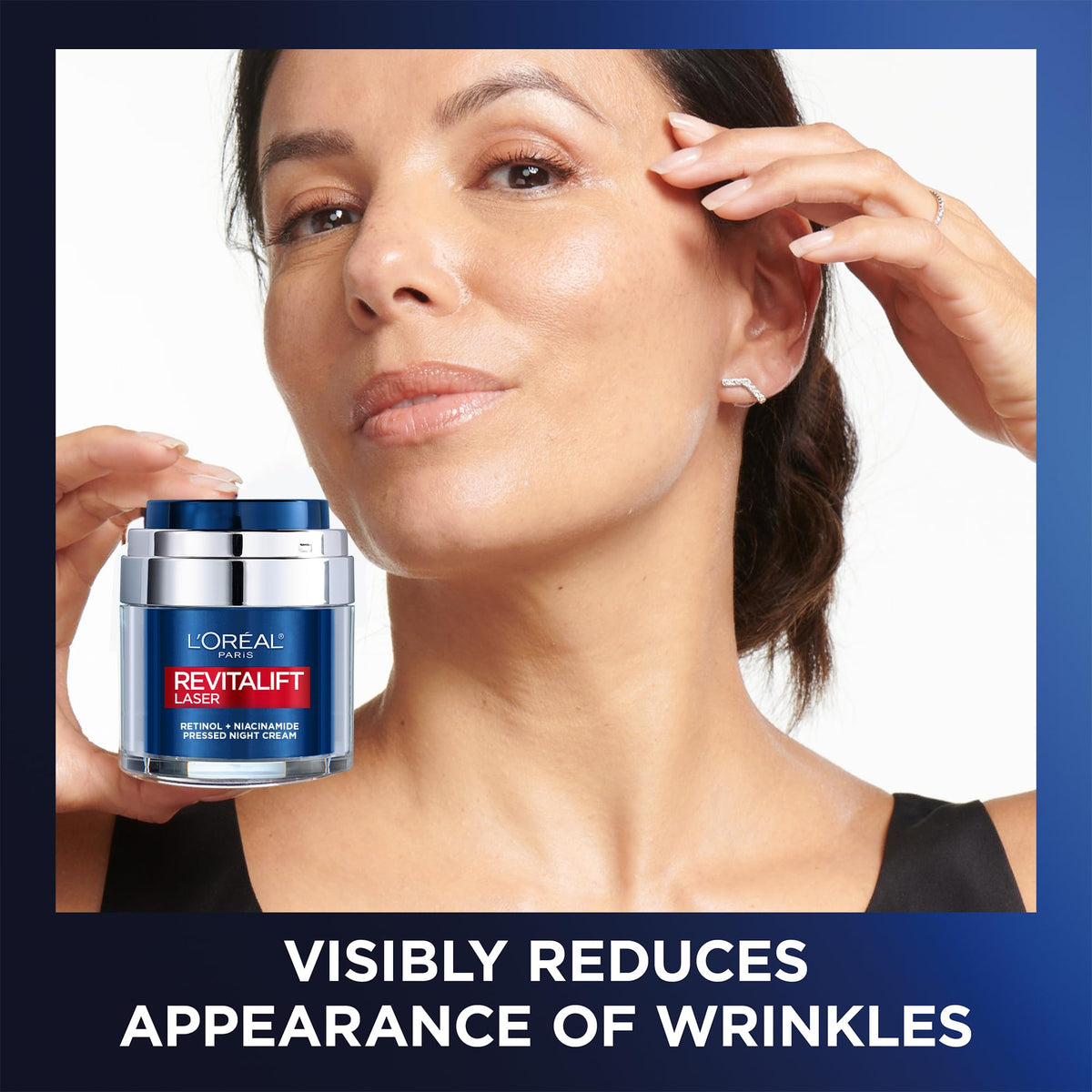 L'Oreal Paris L’Oréal Paris Retinol Cream, Revitalift Laser Pressed Night Cream for Anti-Ageing with Retinol & Niacinamide, Advanced Anti-Ageing Formula to Target Deep Wrinkles & Dark Spots, Moisturises Skin, 50ml