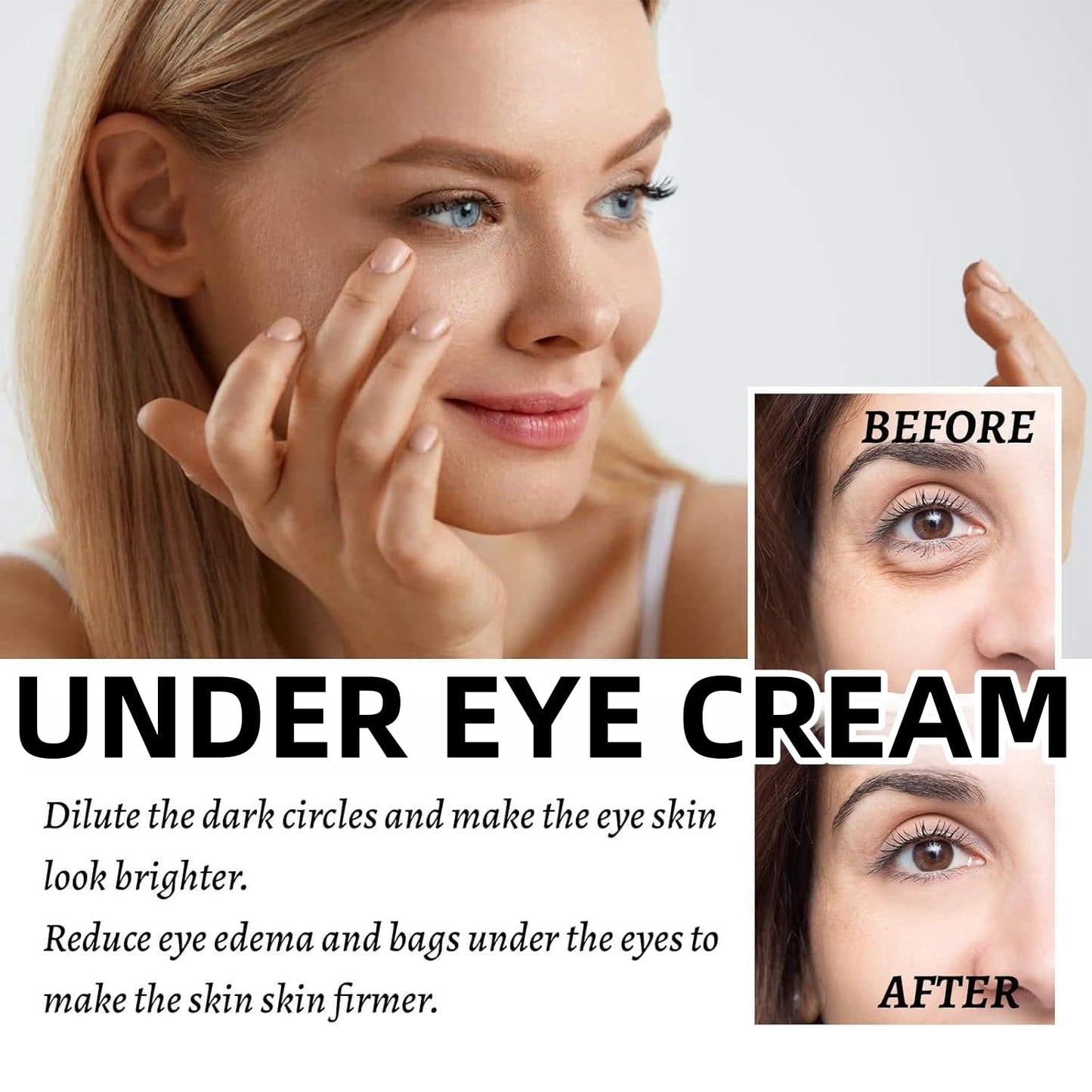 Jinjiar Lumi Eye Balm for Under Eye Bags,Erases Eye Bags within Minutes,Anti Aging under Eye Cream,Lumi Eye Balm Serum,Eye Cream for Dark Circles and Puffy Eyes,Eye Bags Remover,Eye Cream for Wrinkles,Eye Bag