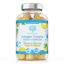 swiss bioenergetics Collagen Complex - 90 Natural Pineapple Flavour Chewable Yummy Gummies - One a Day 500mg Hydrolysed Collagen, Biotin, Vitamin C and Selenium – Healthy Skin and Hair for Men and Women – UK Made