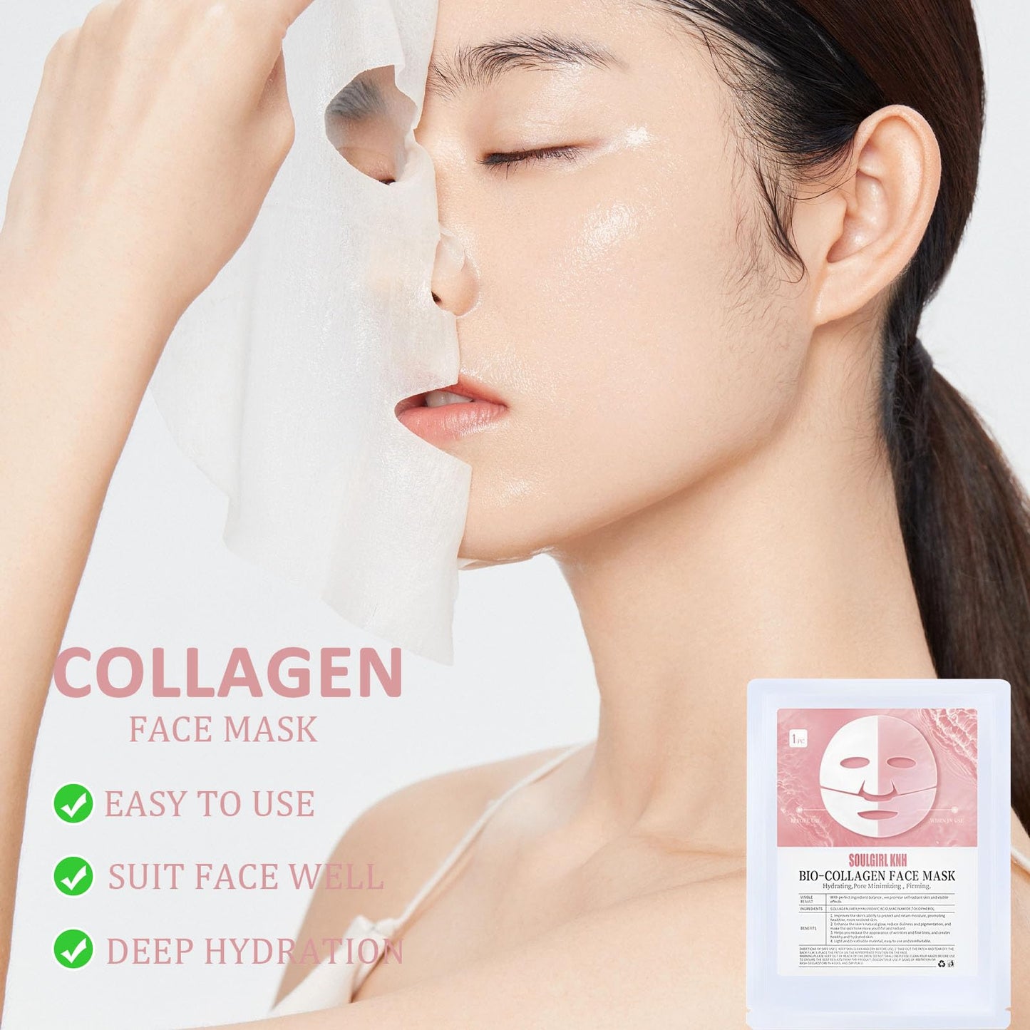 Nadiaen Bio-dance Bio Collagen Face Mask Overnight Collagen Real Deep Mask Overnight Deep Hydrating Overnight Mask for Face Care Bio Collagen Face Mask Collagen Overnight Mask (4PCS)