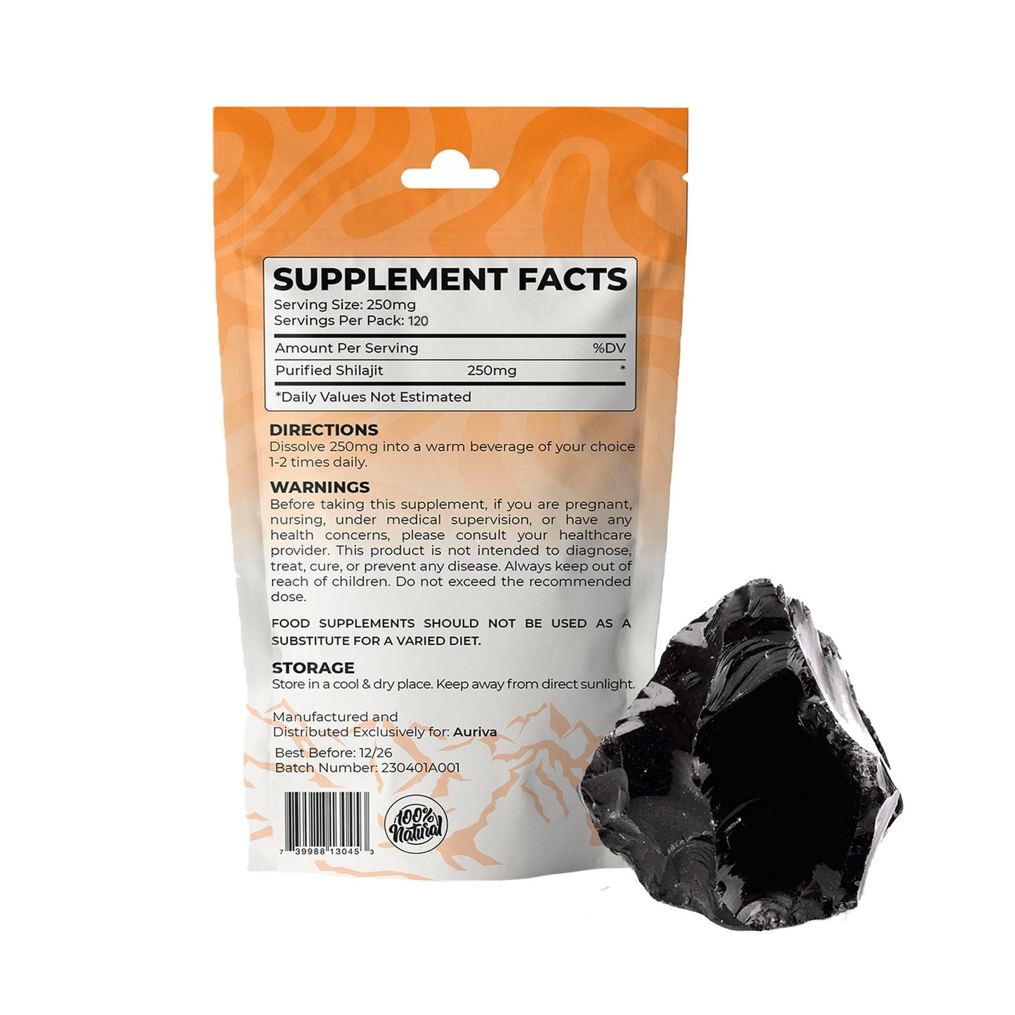 Generic Shilajit Resin Pure Organic Himalayan - 30g Mountain Gold Shilajit -100% Pure Altai - Rich in Fulvic Acid & Trace Minerals - Immune System & Vitality Booster - Vegan