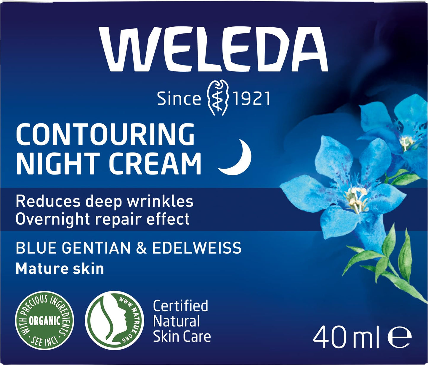 Weleda Contouring Night Cream Blue Gentian and Edelweiss (1 x 40ml)