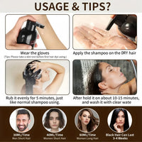 Ruojiar Po/lar Hair Dye Shampoo,3 in 1 Hair Color Shampoo,Instant Color Sham/poo,Colour Sham/poo for Gray H/air,Herbal Ingredients,Semi Permanent Ha/ir Dye,Gentle Maintenance Solution,Long-Lasting,Light Brown