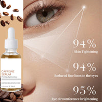 ISBEAUSOLS Caffeine Solution 5%+EGCG Eye Serum - Caffeine Eye Serum - Caffeine Eye Cream Anti Aging - Eye Cream for Dark Circles and Puffy eyes - Eye Bags Remover - under Eye Brightener 30ml