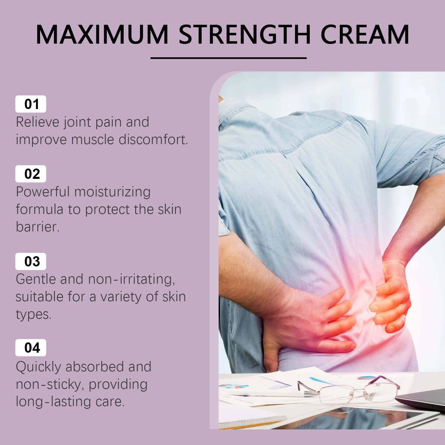 Xinyig 114g Maximum Strength Cream,Neurop/Athy Maximum Cream,Quick Acting Nerve Pain Relief Crea/m,Nourishing Skin Butter,Pain Relief Care for Feet,Soothing Body Care Balm,PainRelief Balm for All Skin