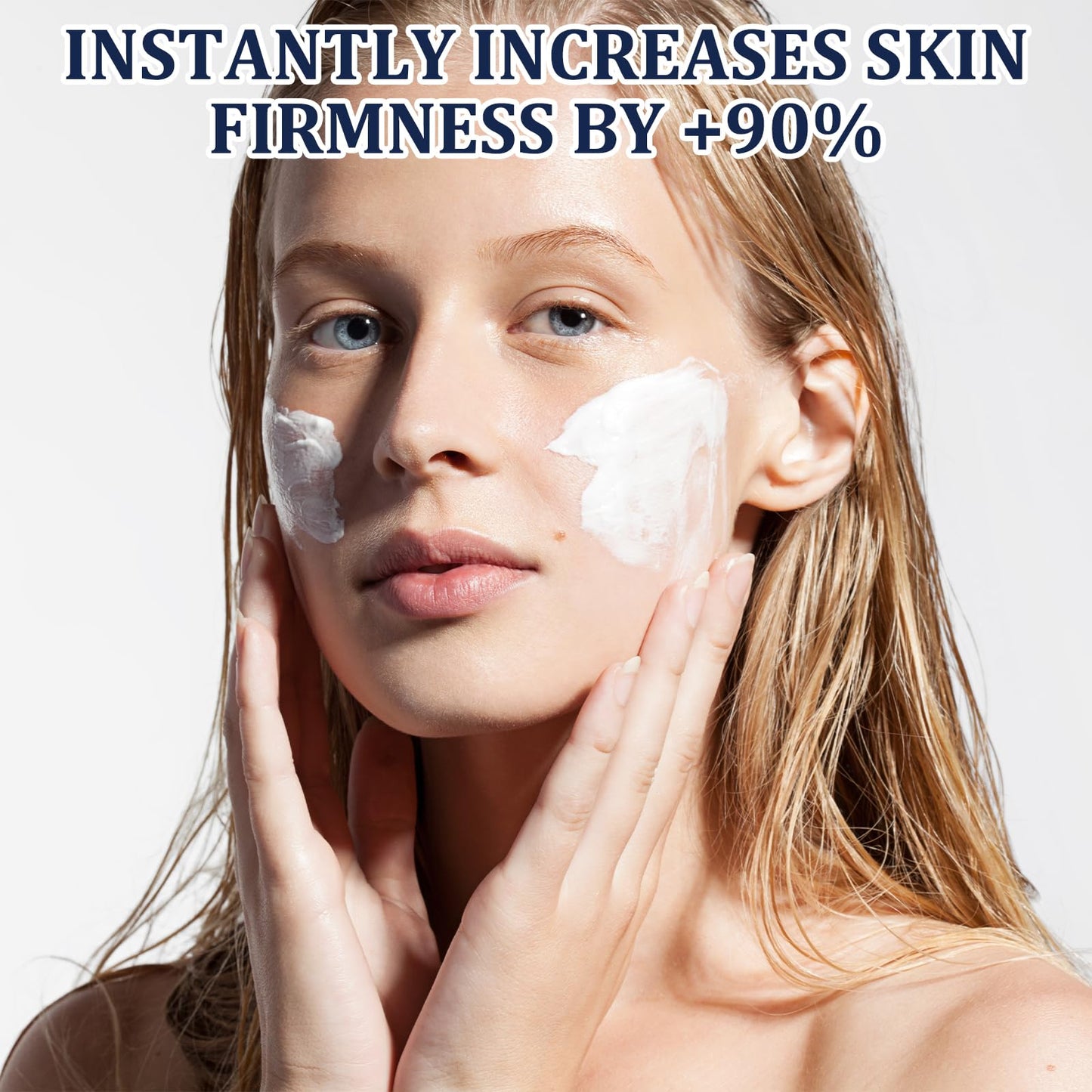 ExcellaElite 2Pcs Collagen Peptides Firming Serum Stick, Anti Aging Peptides Serum Stick, Face and Neck Firming Stick for Tightening Sagging Skin Improves Skin Elasticity