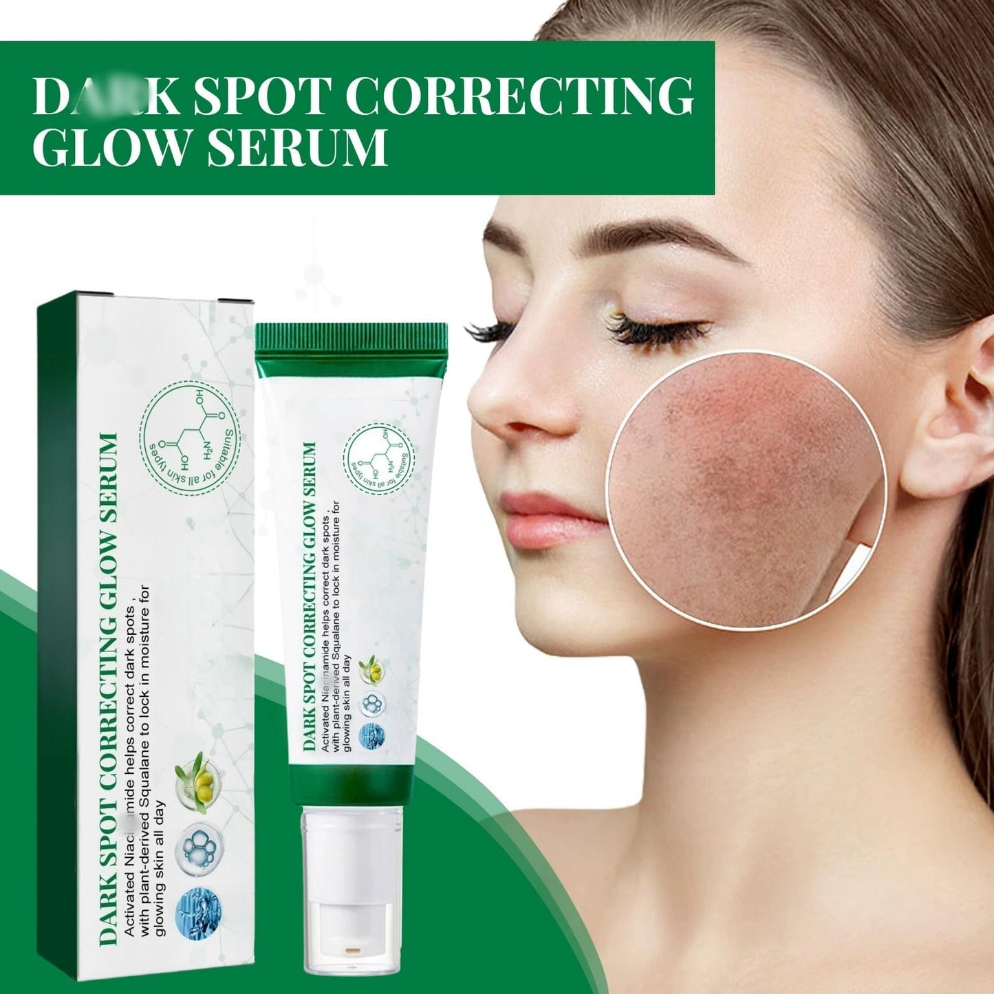 OuXing Spot Correcting Glow Serum,Hydrating & Brightening Serum,Spot Remover for Face,Skin Repairing Face Serum,Spot Treatment,Skin Lightening Cream,Freckle Removal Cre/am,Fa/ce Seru/m for Women,Sp/ot Cre/am