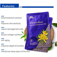 Dr Plant Natural Facial Mask/Moisturizing/Brightening/Hydrating/Anti-Aging with Collagen/Pack of 7