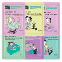 6Pcs Sheet Masks,Hydrating Face Mask Set for Teenage Girls,Face Mask Skincare,Moisturising and Firming Nourishing Face Masks - Soothing Sheet Face Mask