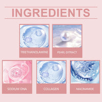 SingHao Pink Collagen Cap/sule Cream,Face Moisturiser with Niacinamide & Hydrolyzed C/ollagen,Anti-Aging Co/llagen F/ace C/ream,Col/lagen Gel Fa/ce,Collagen Moisturiser Fac/e Women,Skin Tightening Cream