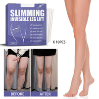 10pcs Body Tape for Skin Thigh Lift, Firming Thigh Lift Tape, Invisiblely Sticker,Leg Firming Lifters, Invisible Body Shaping, All-Day Sweatproof, for Men & Women
