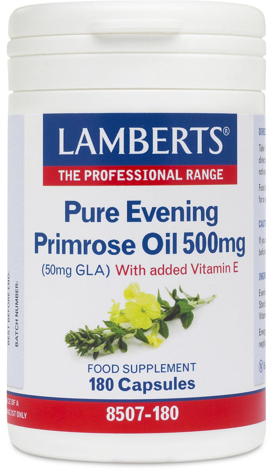 Lamberts Pure Evening Primrose Oil 500mg 180 Capsules