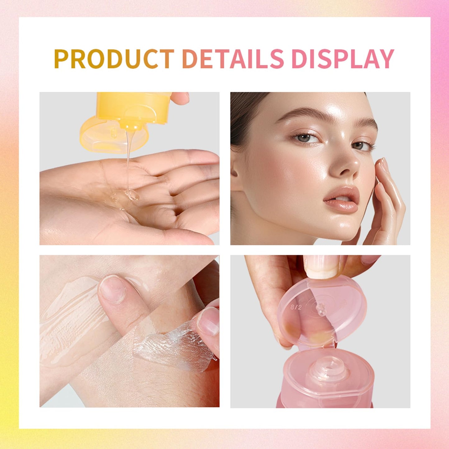 Collagen Night Wrapping Mask, Glass Glow Overnight Wrapping Mask Duo: Collagen Overnight Wrapping Peel Off Facial Mask and Turmeric Overnight Wrapping Peel Off Mask,Korean Skincare