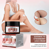 140G Strawberry Legs Treatment, Keratosis Pilaris Cream,Moisturizing Strawberry Skin Treatment for Chicken Skin, Exfoliating Body Cream,Skin Smooth Radiant Skin Care,For All Skin Types