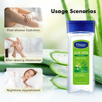 CTUBLIAUNX Aloe Vera Gel for Face and Body - Essential Oil for Skin, Deeply Hydrating Aloe Vera Body Oil Moisturiser for Dry Skin