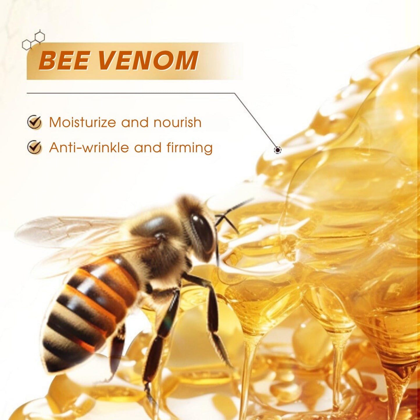 Lumiter Bee Venom Firming Serum Stick, Bee Venom Anti Wrinkle Face Cream for Women/Men, Bee Venom Serum Stick, Collagen Firming Cream for Loose Skin, Tightens & Smooths Fine Lines, 30g