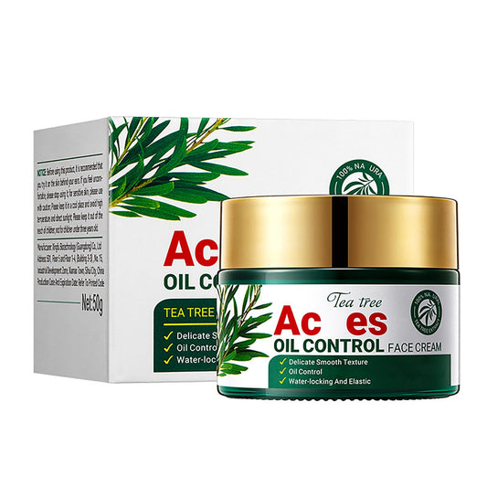 NatrLuxe Tea Tree Zits Cream 50g - Cream With Oil Control, Soothing & Moisturizing - Improve Zits & Blemishes - Clearer Skin Solution