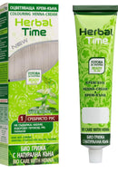 Generic Henna Herbal Time Natural Cream Color Silver Blonde Nº 1 | Henna Coloring Cream with Nettle Extract | Gray Hair Cover | Ammonia Free, Sulfates Free, Parabens Free | 75 ml