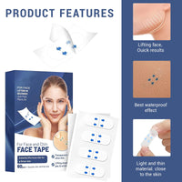 Bettinay 120 PCS Face Lift Tape Invisible, Waterproof Lifting Sticker for Hide Wrinkles Double Chin Saggy