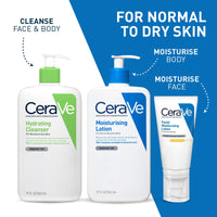CeraVe Hydrating Cleanser for Normal to Dry Skin 562ml with Hyaluronic Acid and 3 Essential Ceramides