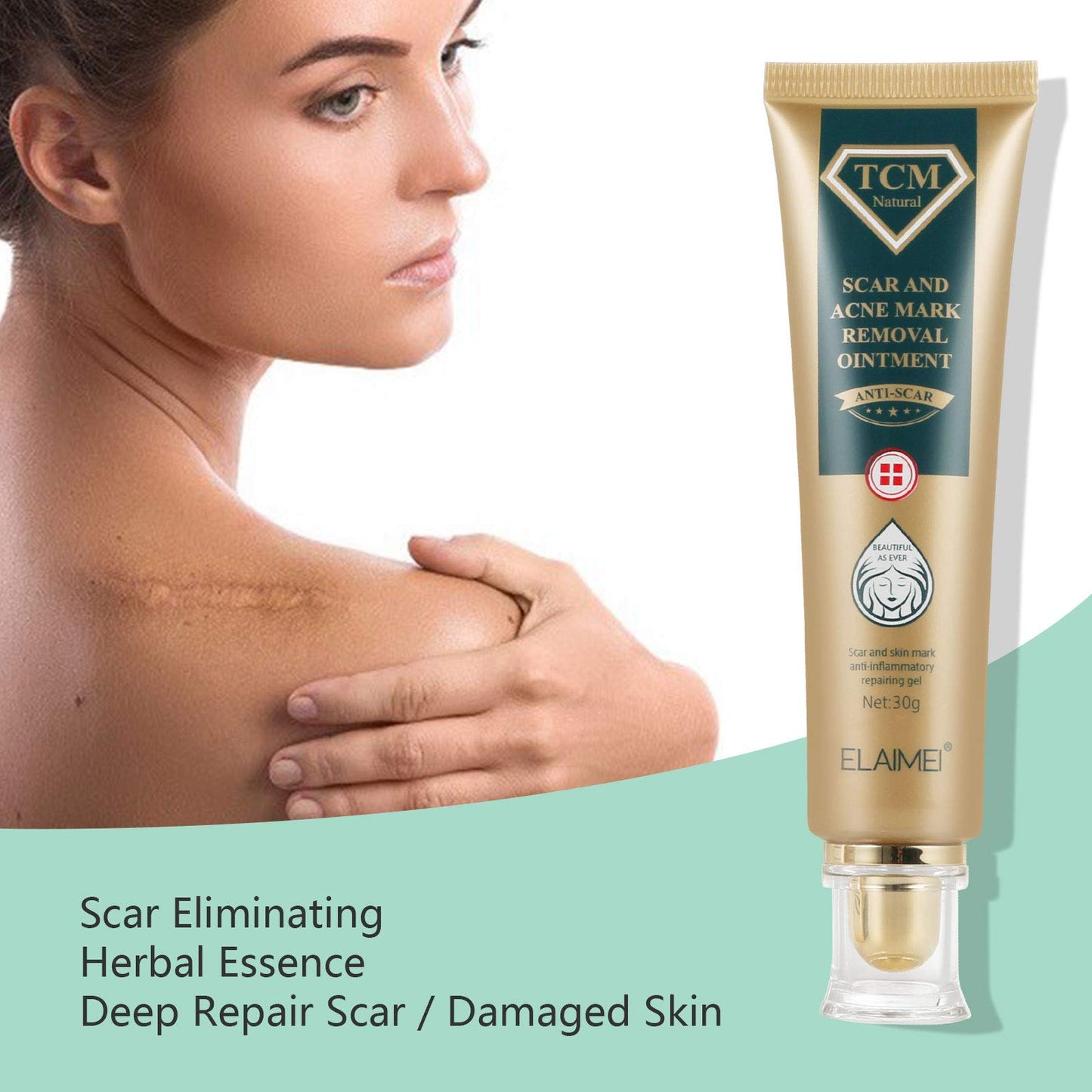 JSBNQRMZ Bump Removal Gel,30g Scar cream,Safe Non-Greasy Formula for Scars, Keloids & Piercing Bumps | Soothing Piercing Aftercare Gel,Keloid Scar, Acne Scar, New and Old Scars
