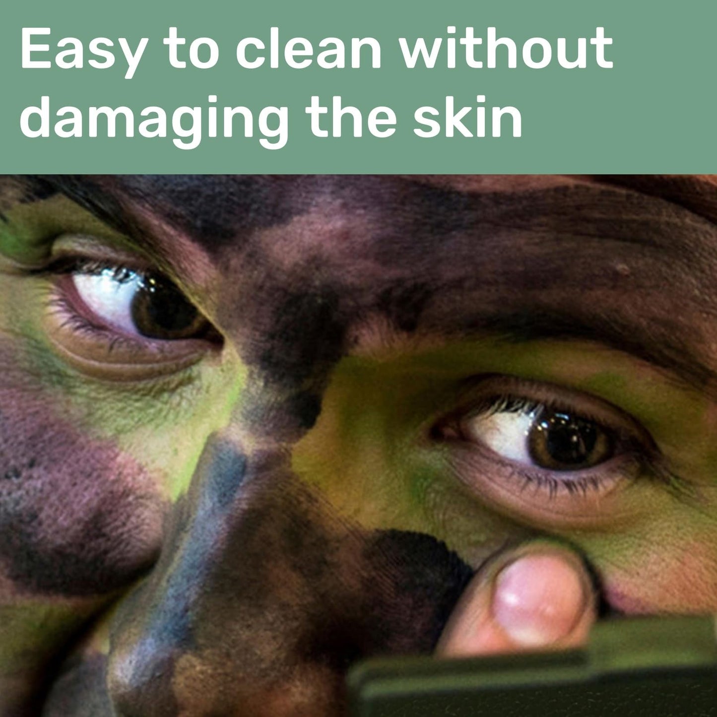 3 Color Camo Face Paint,Camo Face Paint Stick Set,3 Colors Eye Black Camo Face Paint,Waterproof&Sweat-Resistant Body and Eye Camouflage,Camouflage Hunting Face Paint Stick,Face Paint,Green Body Paint
