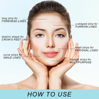 wimony 256 Pcs Wrinkle Patches,Facial Wrinkle Patches,Wrinkle Remover Strips,Pure Collagen Anti Wrinkle Patches,Wrinkles Treatment Patches,Smooth Eye,Mouth,Forehead Wrinkles,Moisturize Forehead&Between Eyes