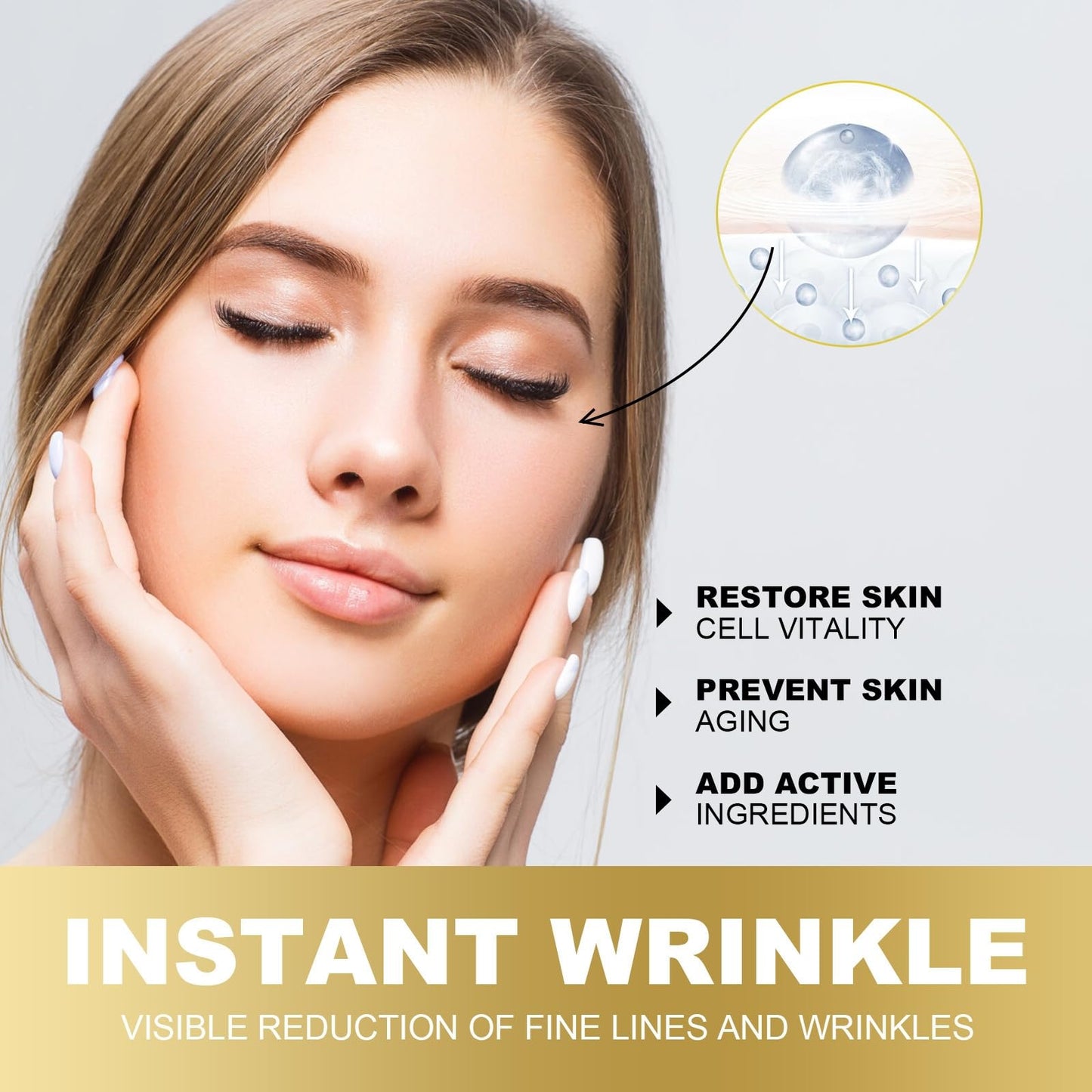 Fankayi Wrinkle Eraser Face Cream,Wrinkle Reducing Skin Firming Cream,Skin Tightening Moisturizer for Face,Anti Wrinkle Face Cream,Firming Face Creams,Reduces Fine Lines,Fade Fine Lines & Tighten Skin