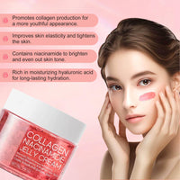 Ledeak Collagen Jelly Cream, Anti Aging Face Moisturiser with Niacinamide & Hydrolyzed Collagen, Reduce Fine Lines, Boost Skin Hydration & Glow, Korean Skincare for All Skin Type(50g)