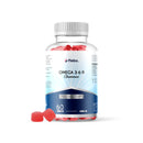 Flebo Vegan Omega 3 Gummies | 1 Month Supply| Supports Heart,Brain & Eye Health | Chewable Omega 3 6 9 I Natural Peach Flavour | 60 Two-a-Day Vegan Vitamin Gummies | Tasty Alternative to Fish Oil