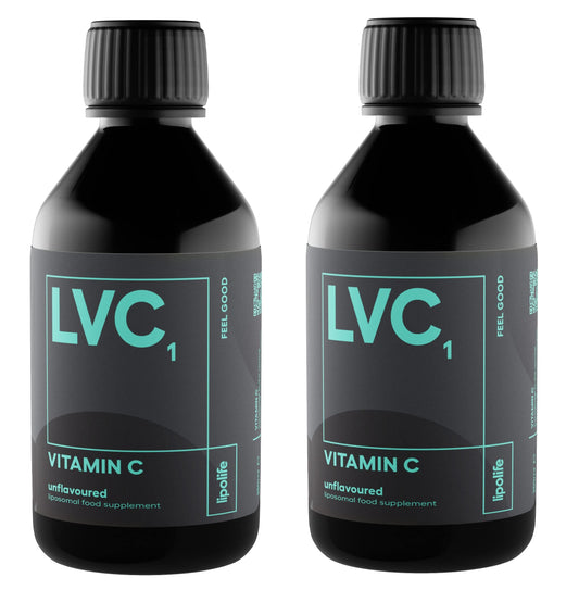 Lipolife LVC1 liposomal Vitamin C - lipolife - 2 x 240ml, 100 Servings of 1g Vitamin C. Formulated with Quali-C and Sunflower phospholipids..