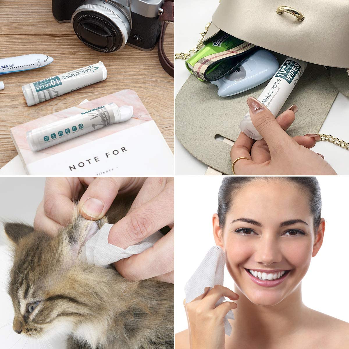 100 Pieces Compressed Wipes, Compressed Towels Tablets, Portable Face Towels Tablets, Compressed Coin Tissue for Travel, Home, Beauty Outdoor Activities