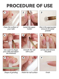 120g/4.23oz Clear Acrylic Powder, EBANKU Acrylic Powder Large Capacity Professional Acrylic Nail Powder for Nail Acrylic Extension, Nail Carving, Long-Lasting, No Nail Lamp Needed