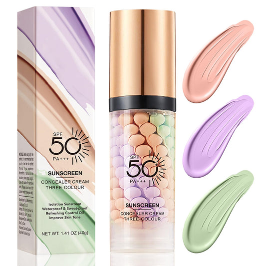Ceboic Primer Makeup with SPF 50, One Step Color Corrector Face Primer, Pore Minimizer Primer, Oil Control Moisturizing Makeup Primer, Skin Perfecting Primer Isolation Cream, Waterproof & Long Lasting