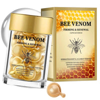 IZBEAUVO Bee Venom Firming & Renewal Capsule, Bee Venom Firming Serum, Anti Aging Serum for Women, Day and Night Serum Capsules, Natural Vegan Formula for Wrinkles, Sagging Skin & Stretch Marks