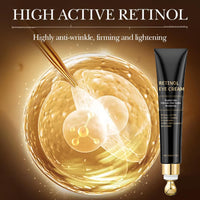 CrownLite Retinol Eye Cream Anti Aging, Dark Circle Eye Cream, Anti-Wrinkle Moisturizing with Niacinamide Hyaluronic Acid and Caffeine for Men and Women, Reduce Eye Bags, Anti Wrinkle and Fine Lines