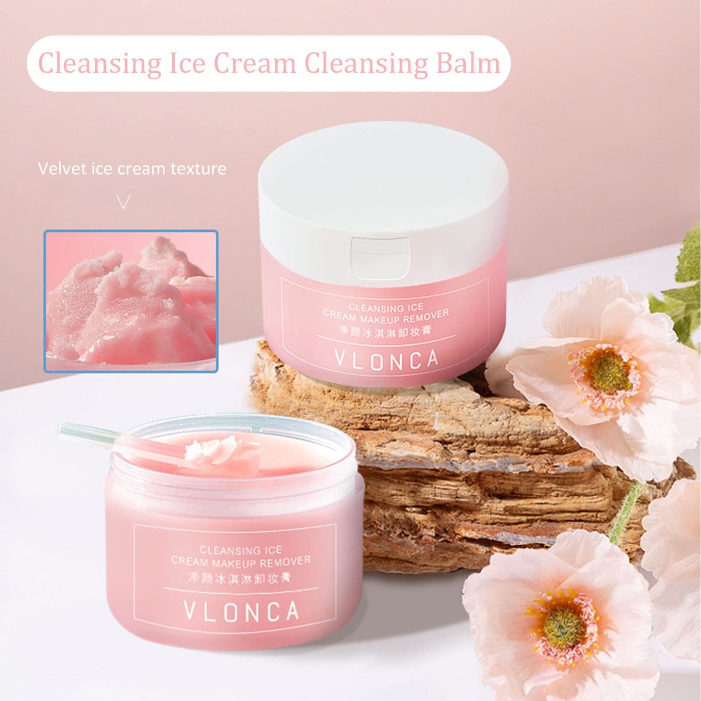 Grospe Cleansing Balm, Makeup Remover Balm, Refreshing Gentle Deep Cleansing Makeup Remover Cleanser Balm Suitable for All Skin Types 100ml (1#Avocado)
