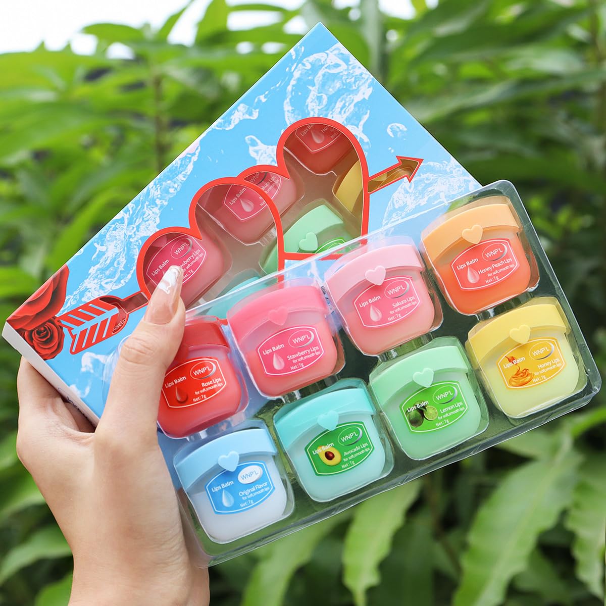 Lip balm Set, 8 Packs Lip Balm Multipack Long Lasting Lips Moisturizer Intensive Lip Repair Treatment for Cracked, Dry and Chapped Lips Day Night Lip Care (8Pcs (Colorful Package))
