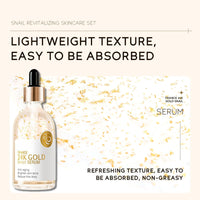 TBeautfave Skin Care for Teenage Girls, 3PCS Snail Skin Care Sets & Kits, Gold Pamper Sets for Women Gifts, Includes - Face Serum, Eye Cream, Face Cream