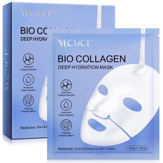 VCTSOF Bio Collagen Face Mask, Collagen Face Masks, Collagen Overnight Face Mask, Masks For Deep Repairing And Moisturizing Anti Wrinkles (6Pcs)