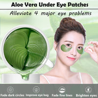 KAYZON Under Eye Patches, Natural Aloe Vera Hydrogel Under Eye Masks for Hydrating Anti-aging Eye Treatment Mask for Puffy Eyes, Fine Lines and Wrinkles, Eye Bags, Dark Circles Puffiness - 30 Pairs