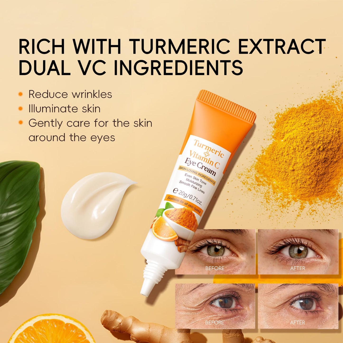 Turmeric Skincare Set - Skin Care Sets & Kits For Brightening,Exfoliating,Clearing Blackheads,Naturally Moisturizing - Birthday Gifts For Women - Skincare Gift Set Ingredients Vitamin C & Turmeric