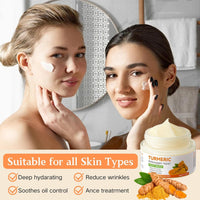 Fengyang®Turmeric Face Cream,Anti Aging Cream,Face Moisturiser,Brightening Face Cream for Skin,Natural Turmeric Cream Skin Care,Vitamin C Moisturiser for Face, Reduce Fine Lines, Even Skin Tone