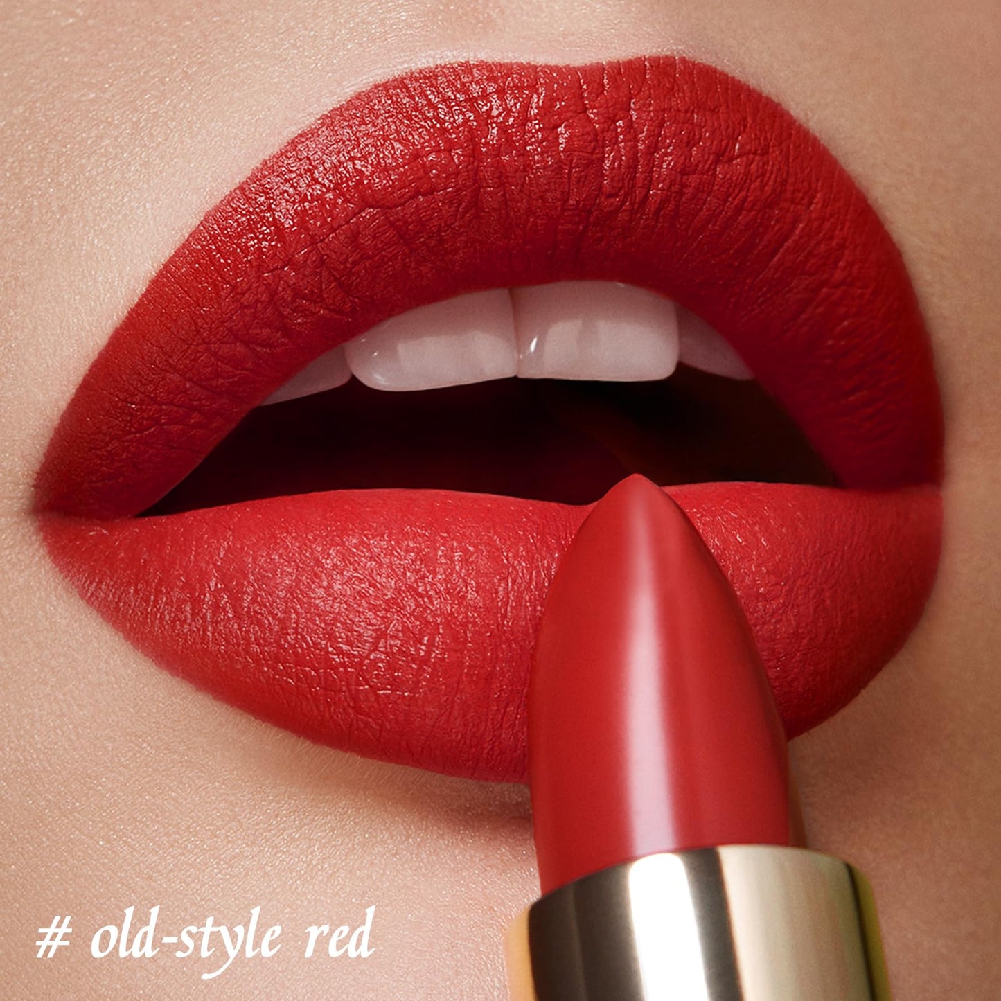 Anglicolor Red Lipstick, Matte Lipstick, 24 Hour Lipstick, Waterproof, High Coverage, Rich and Radiant Colour, Vegan & Cruelty-Free (04#Chili, 3.8g)