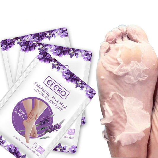 Tongyend Foot Peel Mask,3Pcs Natural Aloe Vera Gel Foot Mask,Foot Peel Mask For Hard Skin,Exfoliating Feet Peeling Socks,Foot Callus Remover,Foot Care,Feet Hard Skin Remover,Pedicure Sets For Feet (Lavender)